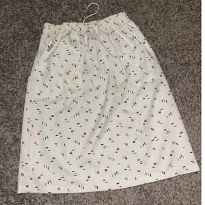 Sweet-Orr sprinkle Skirt Colorful Print Elastic Waist Casual vintage 15/16‎
